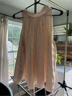 DO+BE Pleated A-Line Tank Top in Cream